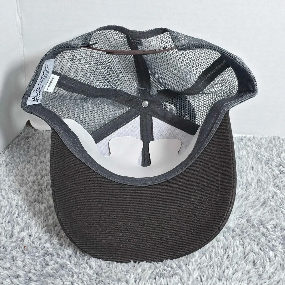 Realtree Antler Logo‎ Camo Patch Mesh Trucker Snapback Hat Cap Brown Hunting NWT